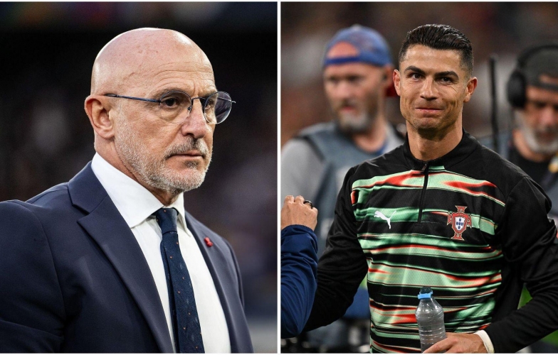 HLV Tây Ban Nha nhắc tới Ronaldo sau khi vào chung kết