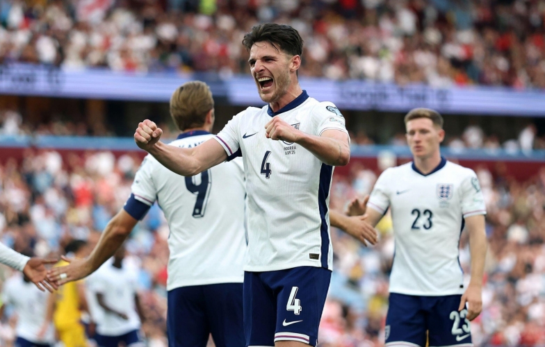 Declan Rice lập công, Anh thắng dễ Andorra