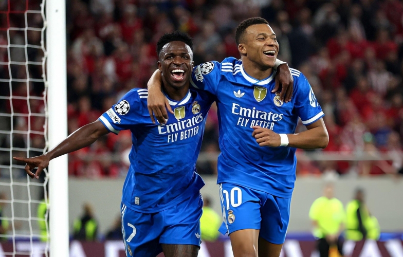 Mbappe ghi poker, Real thắng kịch tính Olympiakos với 7 bàn