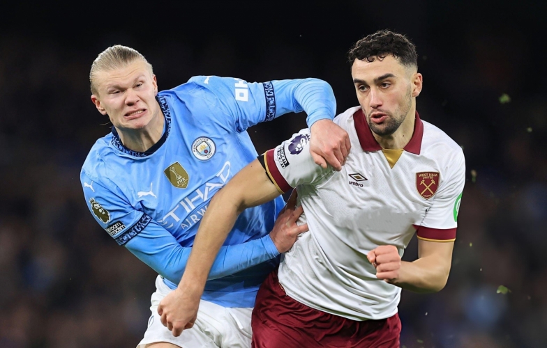 Trực tiếp Man City vs West Ham: Haaland đá chính