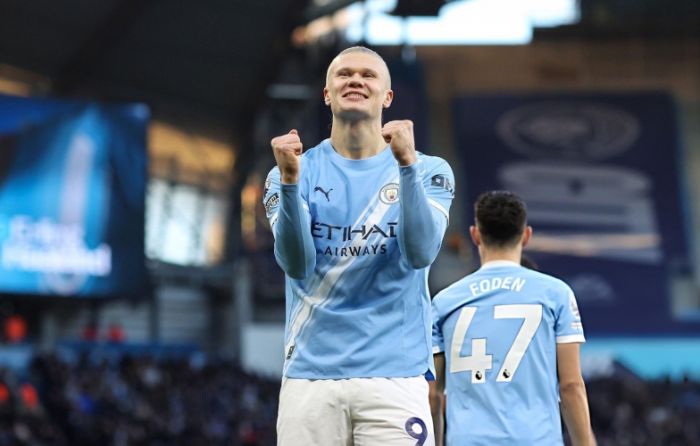 Haaland chói sáng, Man City chiếm ngôi đầu Ngoại hạng Anh