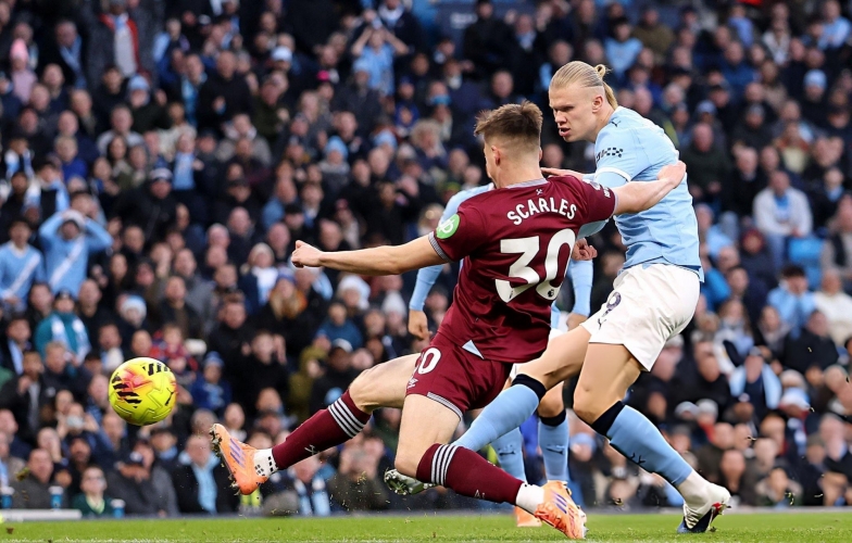 Trực tiếp Man City 1-0 West Ham: Haaland mở điểm