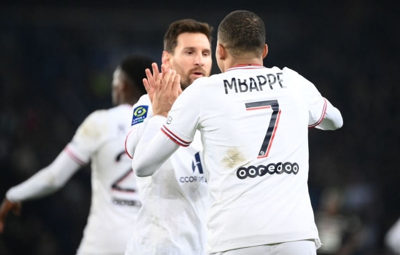 Messi và Mbappe tỏa sáng giúp PSG có chiến thắng nghẹt thở
