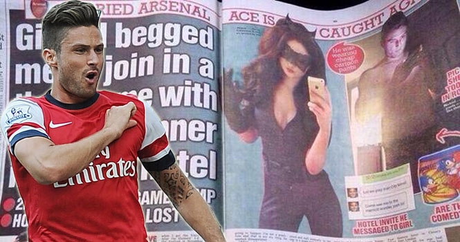 Sốc: Olivier Giroud ‘nài nỉ’ fan nữ Arsenal quan hệ tập thể