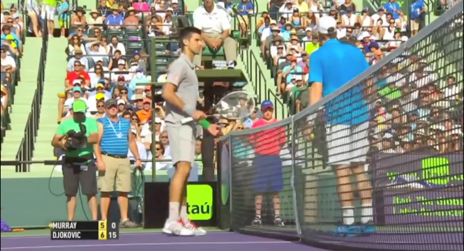 Video tennis: Pha bóng đầy tranh cãi giữa Djokovic và Murray