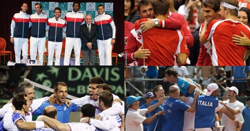 Davis Cup 2014: Thụy Sỹ, Ý, Pháp giành vé vào bán kết