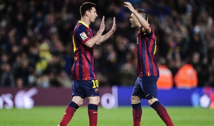 Lionel Messi mang niềm vui khôn xiết về với Nou Camp