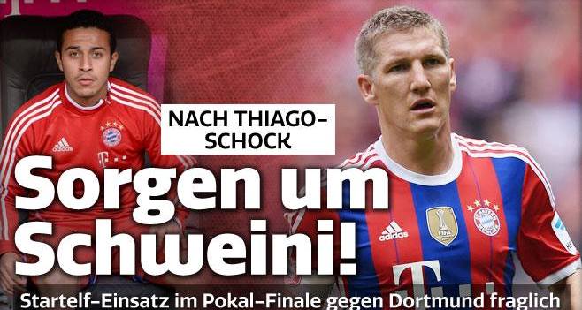 Bayern Munich gặp khó trước chung kết Cúp QG Đức