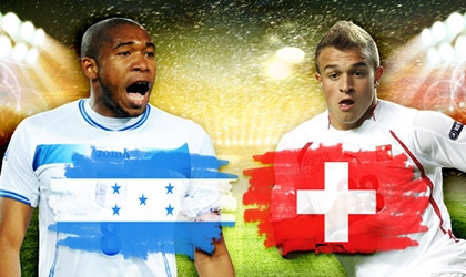 Link sopcast Honduras vs Thụy Sỹ, bảng E World Cup 2014, 3h00 ngày 26/6