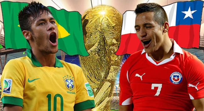 Cập nhật WORLD CUP 28/6: Brazil đang run sợ đấu với Chile