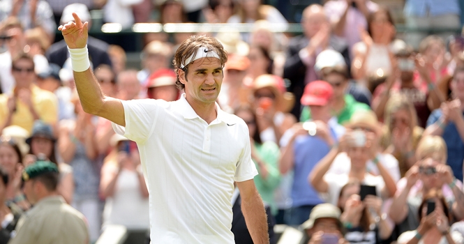 Wimbledon 2014: Thắng dễ, Federer đối đầu Wawrinka tại tứ kết
