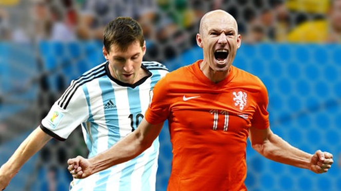 Video: So màn trình diễn của Robben và Messi ở World Cup 2014