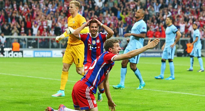 VIDEO: Bayern bị mất oan 2 quả penalty trận gặp Man City