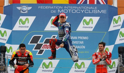 Bảng xếp hạng đua xe MotoGP - chặng 14: Lorenzo áp sát top 3