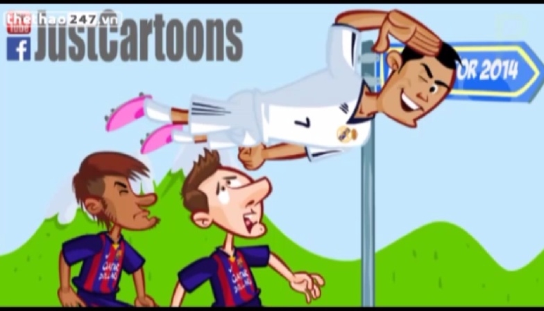 VIDEO: Neymar, Messi đi bộ, CR7 bay như tên lửa trong cuộc đua giành QBV