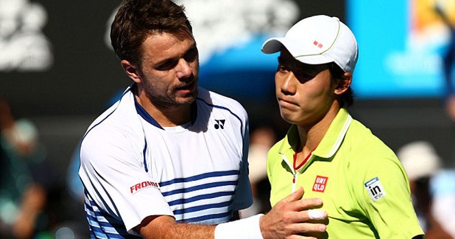 Tứ kết Australian Open 2015: Nishikori dừng bước trước Wawrinka