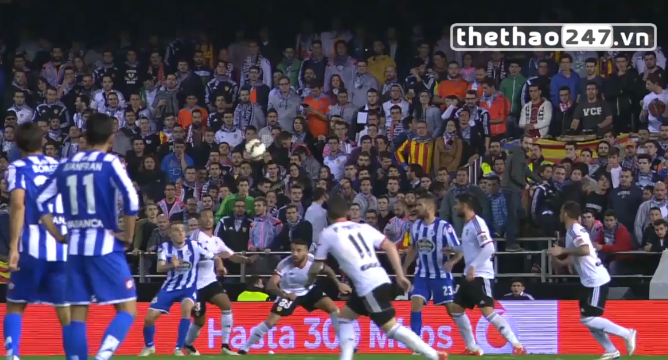 Video clip bàn thắng: Valencia 2-0 Deportivo La Coruna (VĐQG Tây Ban Nha 2014/15)