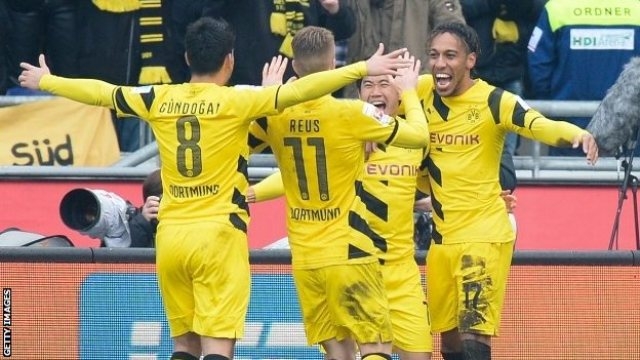 Video bàn thắng: Hannover 2-3 Dortmund (VĐQG Đức 2014/15)