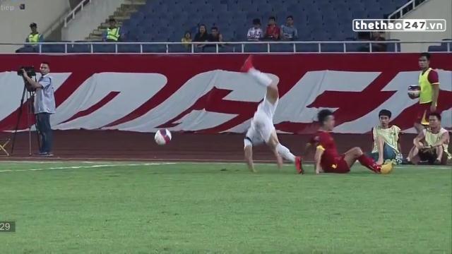 VIDEO: Pha vào bóng khiến Ngô Hoàng Thịnh lỡ SEA Games 28