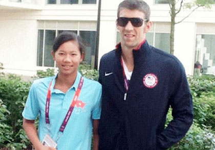 Ánh Viên có sải tay dài gần bằng Michael Phelps