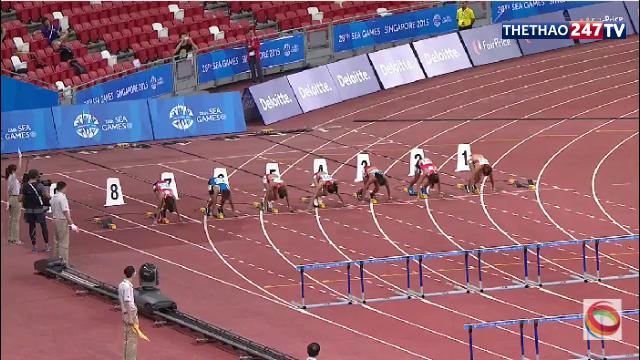 Video SEA Games 28: Chung kết 100m vượt rào nữ - Trần Thị Yến Hoa