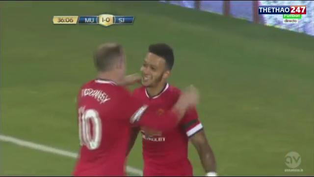 VIDEO: Bàn thắng ra mắt của Depay trong màu áo Man Utd