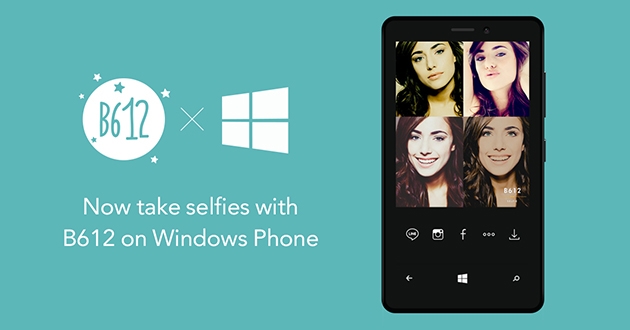 LINE ra mắt ứng dụng chụp ảnh Selfie B612 dành cho Windows Phone