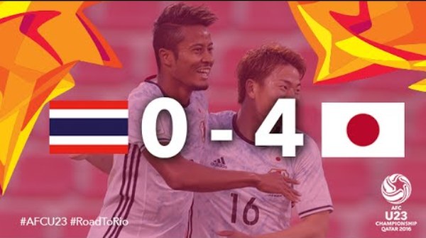 Video bàn thắng: Thái Lan 0-4 Nhật Bản (VCK U23 châu Á 2016)