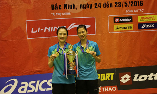 Bắc Giang vô địch Giải cầu lông Đồng đội Cup Lining năm 2016
