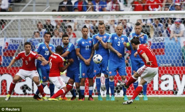 VIDEO: Siêu phẩm sút phạt của Gareth Bale mở tỷ số trận đấu