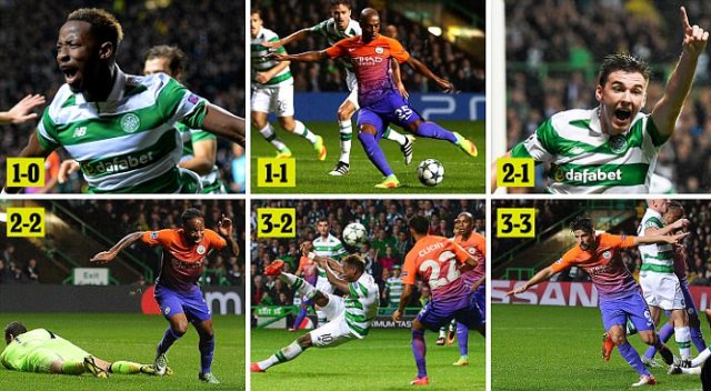 Video bàn thắng: Celtic 3-3 Man City (Bảng C - Champions League)