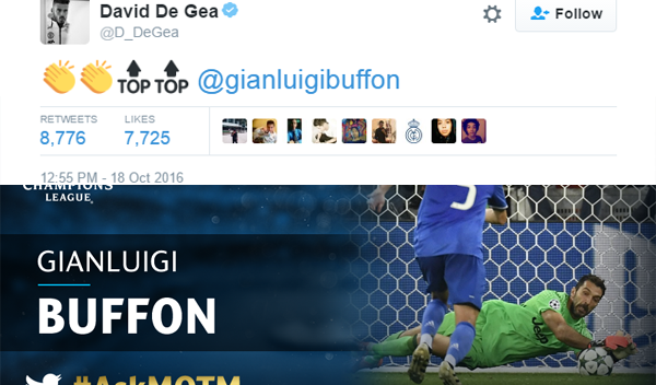 VIDEO: Buffon cản phá xuất thần khiến De Gea phải ngưỡng mộ