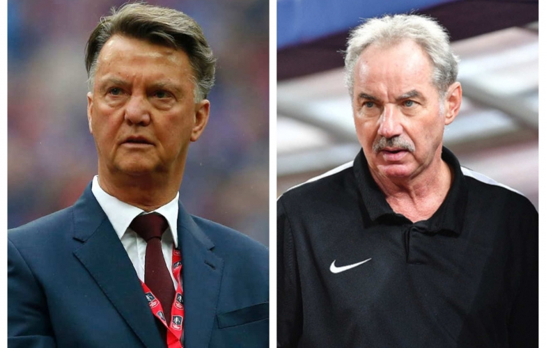 HLV Riedl từng đánh bật Van Gaal lên băng ghế dự bị