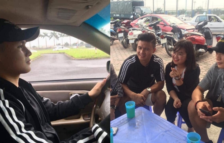 Quang Hải, Tiến Dũng và Thành Chung rủ nhau đi học lái xe ôtô
