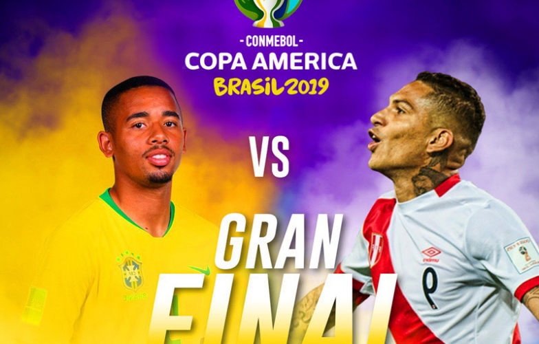 Lịch thi đấu Chung kết Copa America: Brazil đại chiến Peru