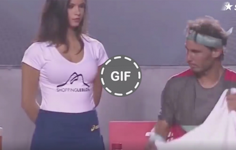 Ronaldo, Nadal phản ứng trái ngược khi thấy gái đẹp