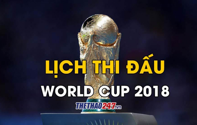 Lịch đá chung kết World Cup 2018 theo giờ Việt Nam