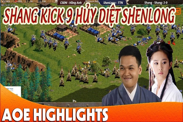 Video: AOE Việt Nam hủy diệt Trung Quốc bằng một bài Shang kick 9