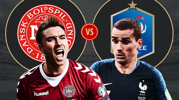 Dự đoán kết quả, tỉ số Pháp vs Đan Mạch, 21h00 ngày 26/6