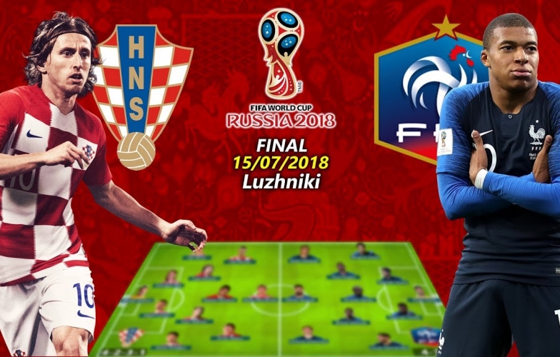Soi kèo chung kết WC 2018 Pháp vs Croatia: Soi kĩ mới thấy
