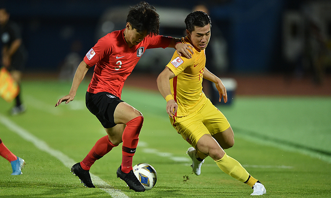 U23 Hàn Quốc thắng nghẹt thở Trung Quốc ở phút bù giờ