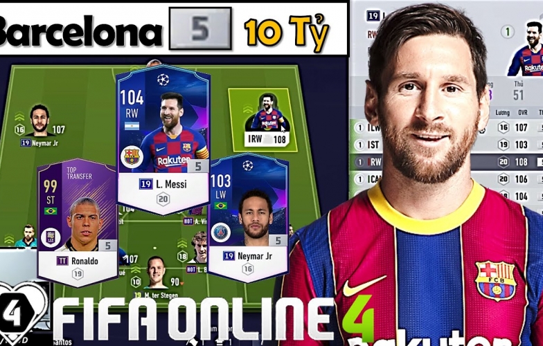 Xây dựng và trải nghiệm team color Barcelona trong FIFA Online 4