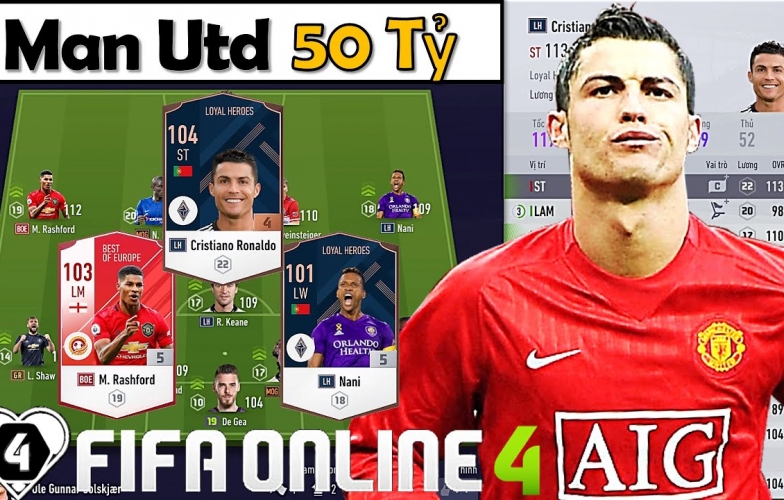 Xây dựng và trải nghiệm team color MU trong FIFA Online 4