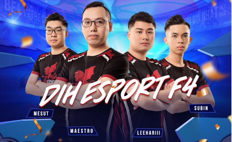 DIH Esport F4 lên ngôi vô địch tại FVNC 2021