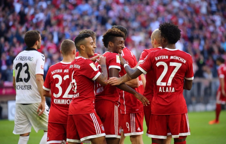 Highlights: Bayern Munich 5-0 Freiburg (Vòng 8 - Bundesliga)
