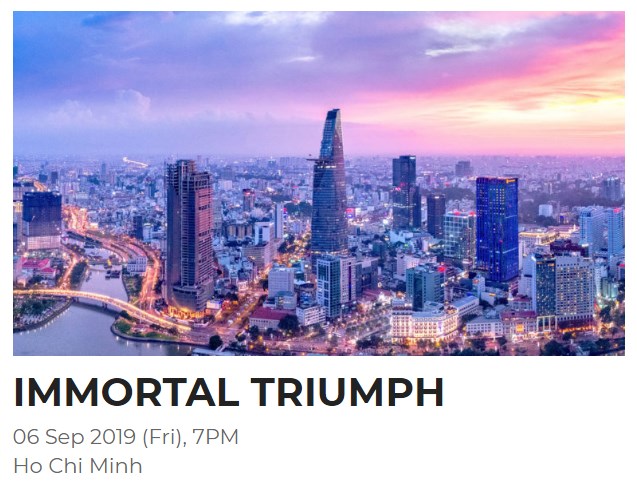 ONE Championship dự định tổ chức sự kiện ONE: IMMORTAL TRIUMPH tại Việt Nam