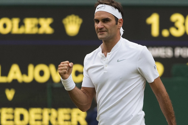 Kết quả tứ kết Wimbledon 2017: Federer thắng tốc hành