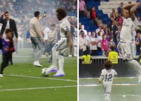 VIDEO: Xem Marcelo 'dạy' cho con trai Ronaldo 1 bài học