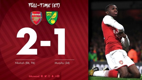 Highlights: Arsenal 2-1 Norwich (Vòng 4 League Cup)