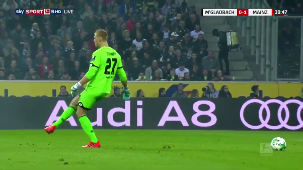 Hài hước: Pha khống chế bóng ma thuật của thủ môn Bundesliga